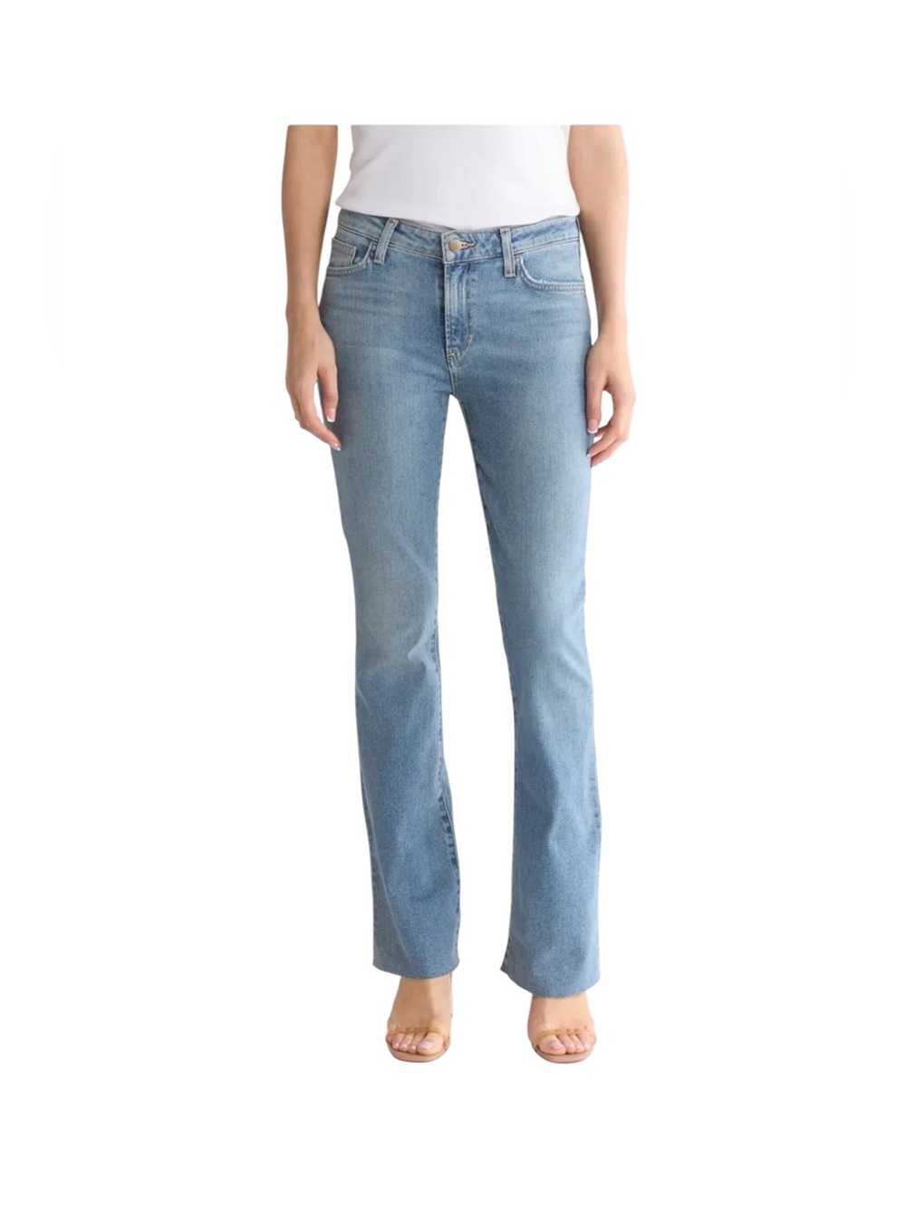 Joe’s Jeans classic mid rise Morland raw hem straight leg denim blue jean size31
